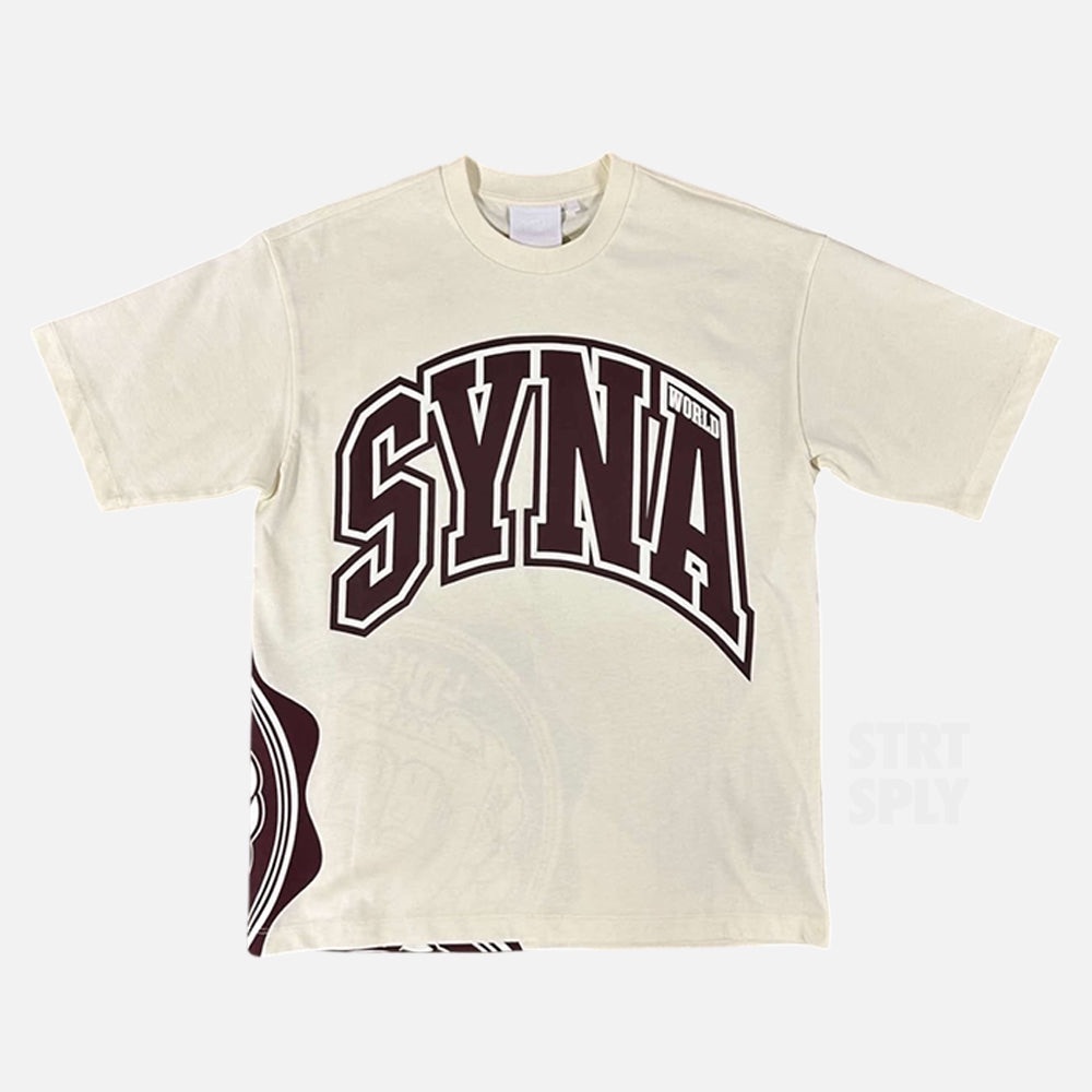 SYNA WORLD CREST T-SHIRT - OFF WHITE  Size Medium